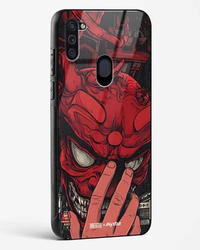 Oni Mask [BREATHE] Glass Case Phone Cover (Samsung)