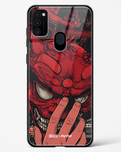 Oni Mask [BREATHE] Glass Case Phone Cover (Samsung)