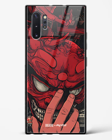 Oni Mask [BREATHE] Glass Case Phone Cover (Samsung)