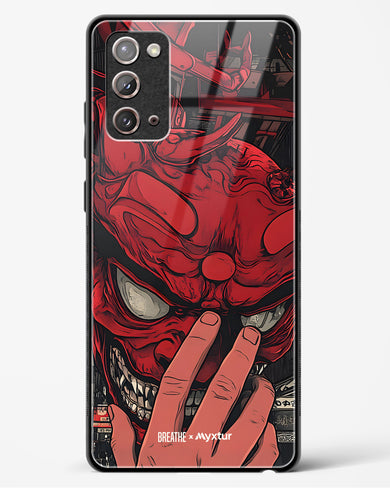 Oni Mask [BREATHE] Glass Case Phone Cover (Samsung)