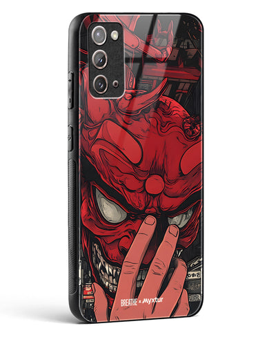 Oni Mask [BREATHE] Glass Case Phone Cover (Samsung)