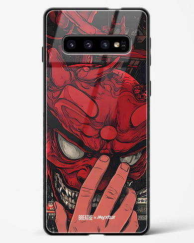 Oni Mask [BREATHE] Glass Case Phone Cover (Samsung)