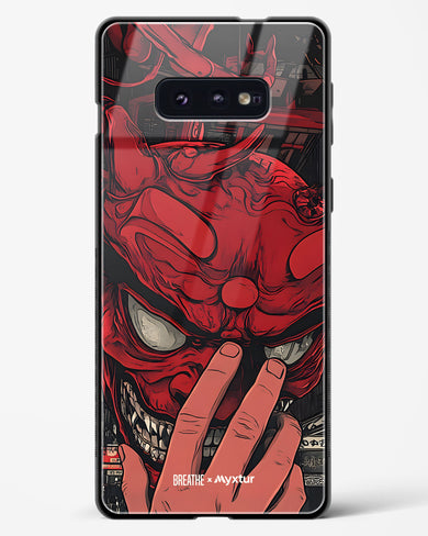 Oni Mask [BREATHE] Glass Case Phone Cover (Samsung)