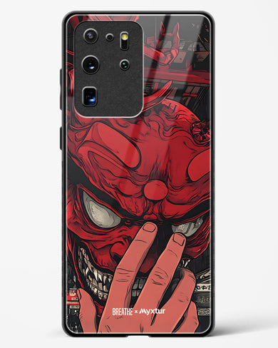 Oni Mask [BREATHE] Glass Case Phone Cover (Samsung)