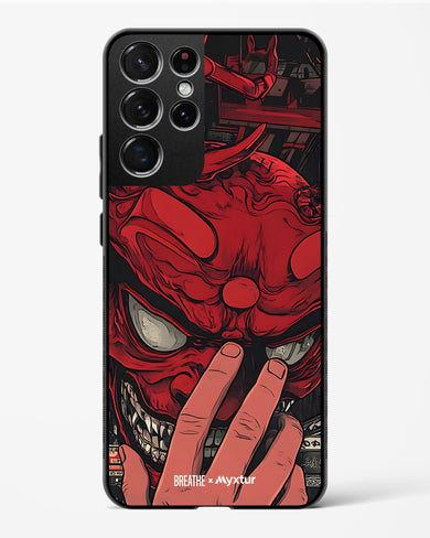 Oni Mask [BREATHE] Glass Case Phone Cover (Samsung)