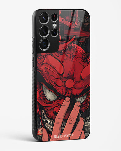 Oni Mask [BREATHE] Glass Case Phone Cover (Samsung)