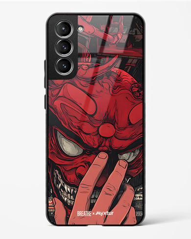 Oni Mask [BREATHE] Glass Case Phone Cover (Samsung)