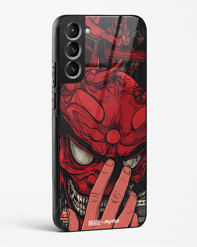 Oni Mask [BREATHE] Glass Case Phone Cover (Samsung)