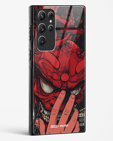 Oni Mask [BREATHE] Glass Case Phone Cover (Samsung)