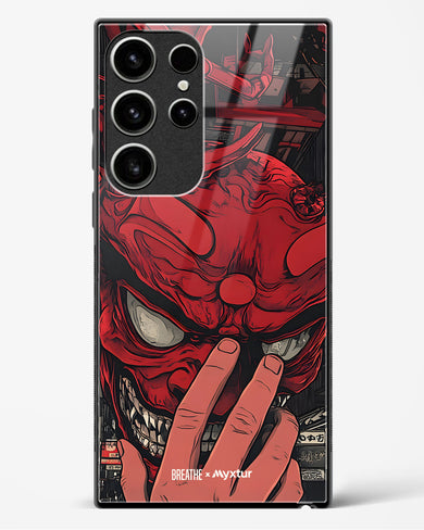 Oni Mask [BREATHE] Glass Case Phone Cover (Samsung)