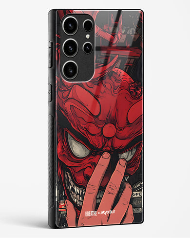 Oni Mask [BREATHE] Glass Case Phone Cover (Samsung)