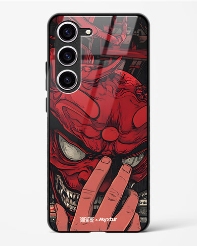 Oni Mask [BREATHE] Glass Case Phone Cover (Samsung)