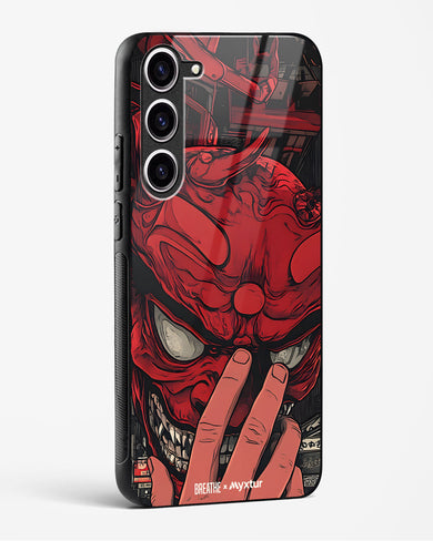 Oni Mask [BREATHE] Glass Case Phone Cover (Samsung)