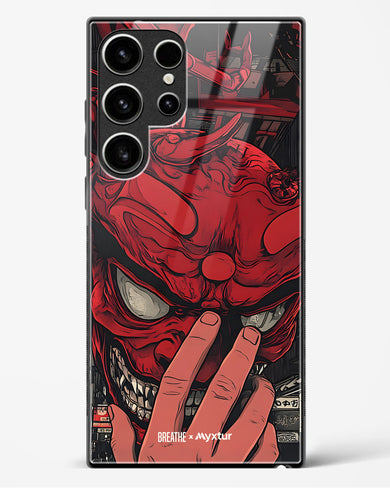 Oni Mask [BREATHE] Glass Case Phone Cover (Samsung)