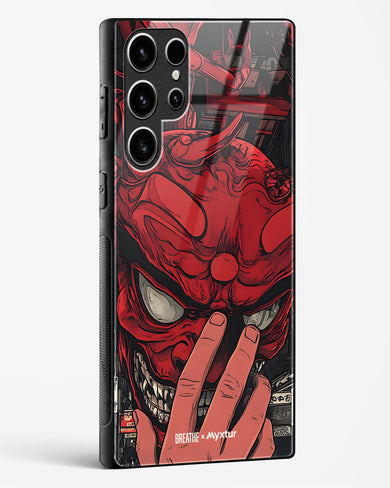 Oni Mask [BREATHE] Glass Case Phone Cover (Samsung)