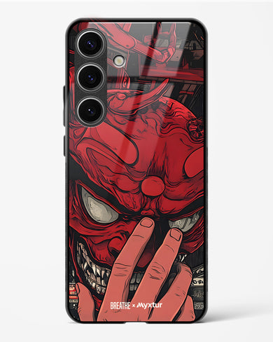 Oni Mask [BREATHE] Glass Case Phone Cover (Samsung)