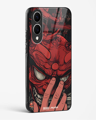 Oni Mask [BREATHE] Glass Case Phone Cover (Samsung)