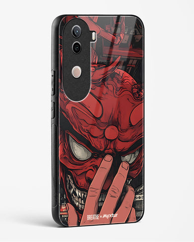 Oni Mask [BREATHE] Glass Case Phone Cover (Vivo)
