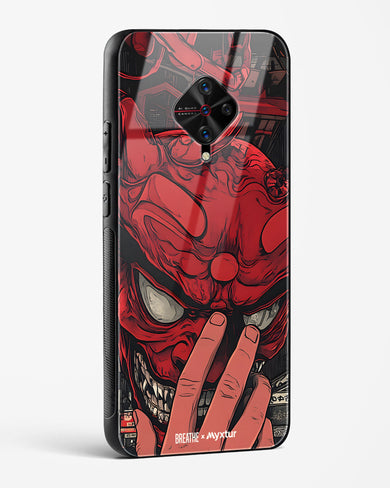 Oni Mask [BREATHE] Glass Case Phone Cover (Vivo)