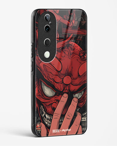 Oni Mask [BREATHE] Glass Case Phone Cover (Vivo)