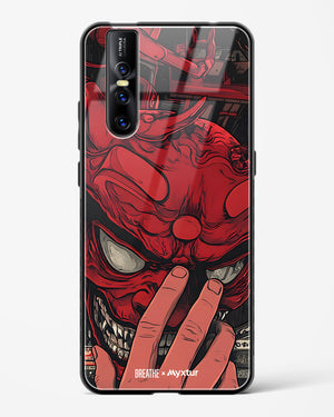 Oni Mask [BREATHE] Glass Case Phone Cover (Vivo)