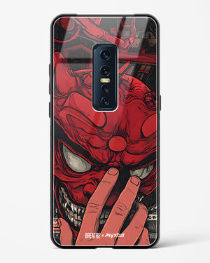 Oni Mask [BREATHE] Glass Case Phone Cover (Vivo)