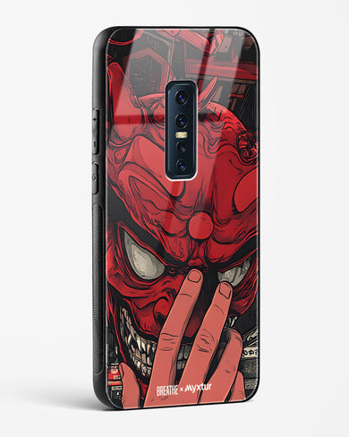 Oni Mask [BREATHE] Glass Case Phone Cover (Vivo)