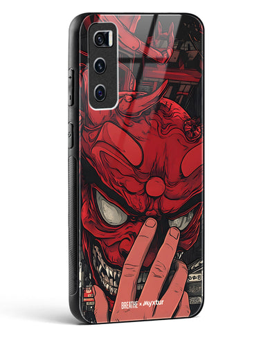 Oni Mask [BREATHE] Glass Case Phone Cover (Vivo)
