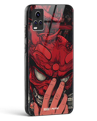 Oni Mask [BREATHE] Glass Case Phone Cover (Vivo)