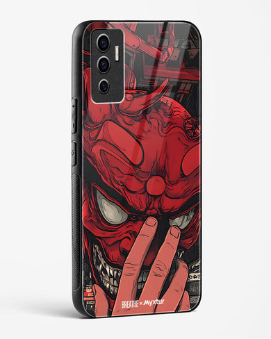 Oni Mask [BREATHE] Glass Case Phone Cover (Vivo)