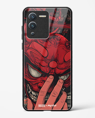 Oni Mask [BREATHE] Glass Case Phone Cover (Vivo)