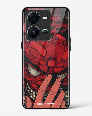 Oni Mask [BREATHE] Glass Case Phone Cover (Vivo)