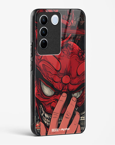 Oni Mask [BREATHE] Glass Case Phone Cover (Vivo)