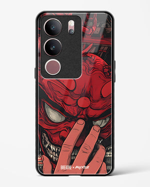 Oni Mask [BREATHE] Glass Case Phone Cover (Vivo)