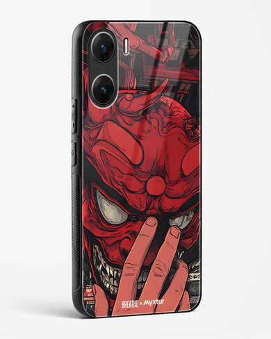 Oni Mask [BREATHE] Glass Case Phone Cover (Vivo)