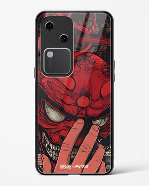 Oni Mask [BREATHE] Glass Case Phone Cover (Vivo)