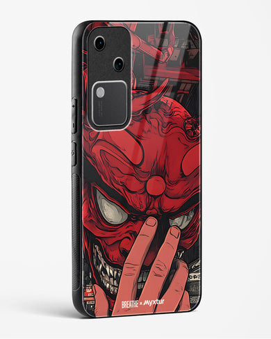 Oni Mask [BREATHE] Glass Case Phone Cover (Vivo)