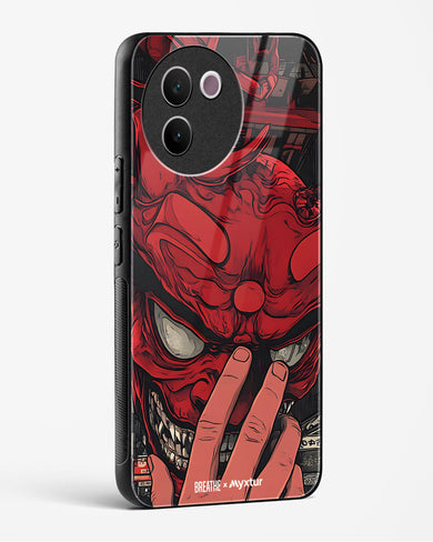 Oni Mask [BREATHE] Glass Case Phone Cover (Vivo)