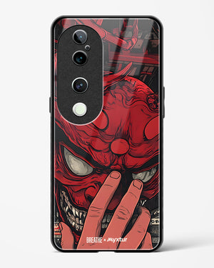 Oni Mask [BREATHE] Glass Case Phone Cover (Vivo)