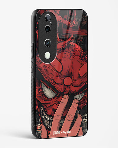 Oni Mask [BREATHE] Glass Case Phone Cover (Vivo)