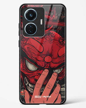 Oni Mask [BREATHE] Glass Case Phone Cover (Vivo)