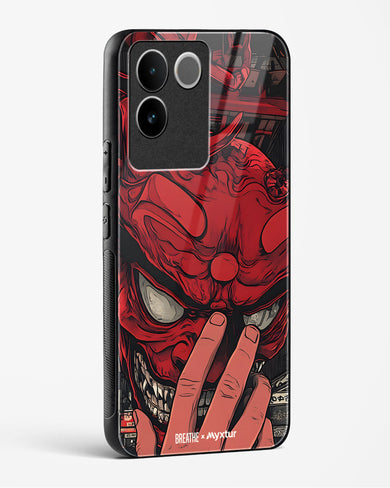 Oni Mask [BREATHE] Glass Case Phone Cover (Vivo)