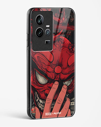 Oni Mask [BREATHE] Glass Case Phone Cover (Vivo)