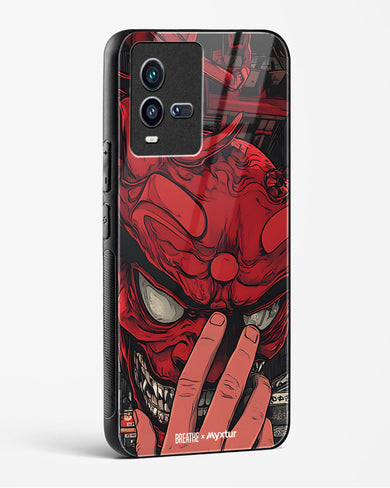 Oni Mask [BREATHE] Glass Case Phone Cover (Vivo)