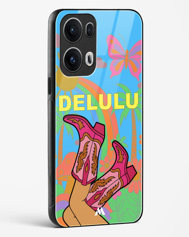 Delulu Dreamscape Glass Case Phone Cover (Oppo)