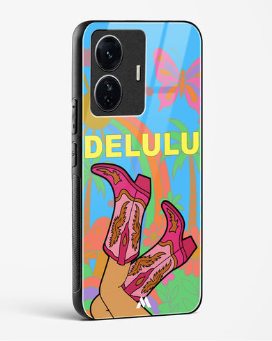 Delulu Dreamscape Glass Case Phone Cover (Vivo)