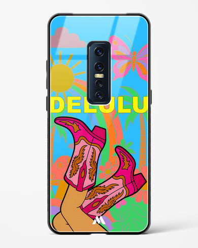 Delulu Dreamscape Glass Case Phone Cover (Vivo)