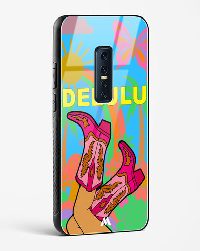 Delulu Dreamscape Glass Case Phone Cover (Vivo)