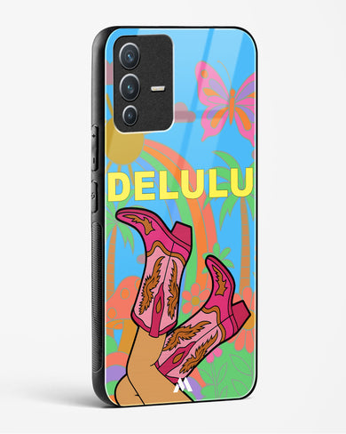 Delulu Dreamscape Glass Case Phone Cover (Vivo)
