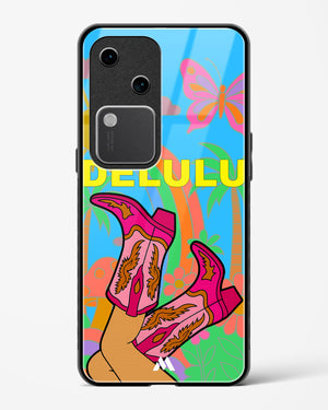 Delulu Dreamscape Glass Case Phone Cover (Vivo)